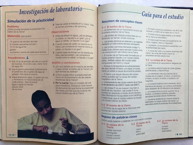 Explorando El Planeta Tierra [Prentice Hall Ciencia] 184 pages with no damage