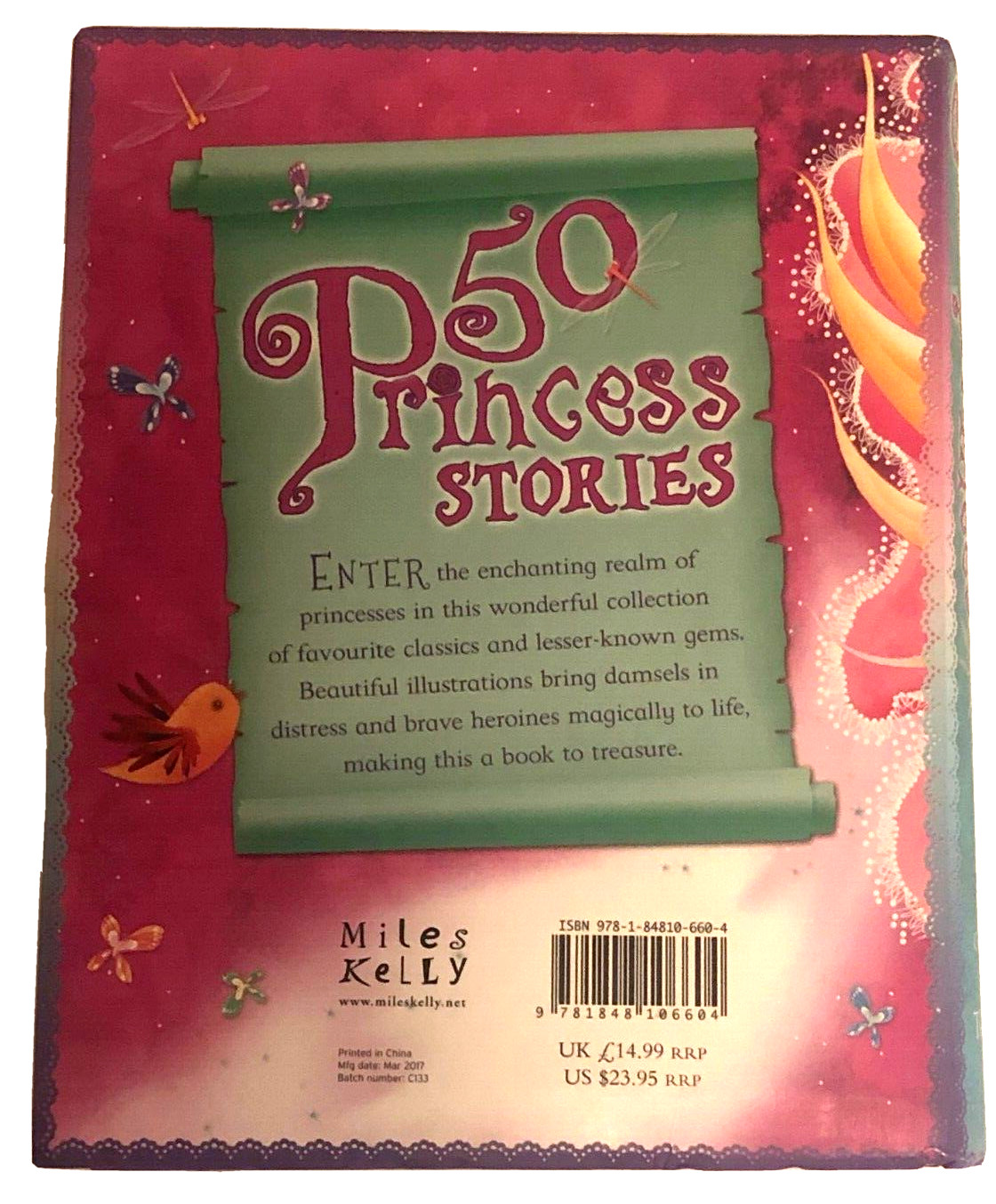 Childrens Book: 50 Princess Stories by Miles Kelly. 512 Pages Full Color 2014