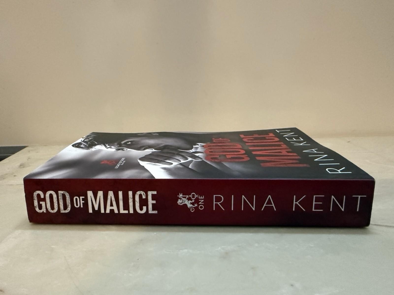 1st Ed Trade Paperback July 2022 God of Malice (Legacy of Gods #1) by Rina Kent