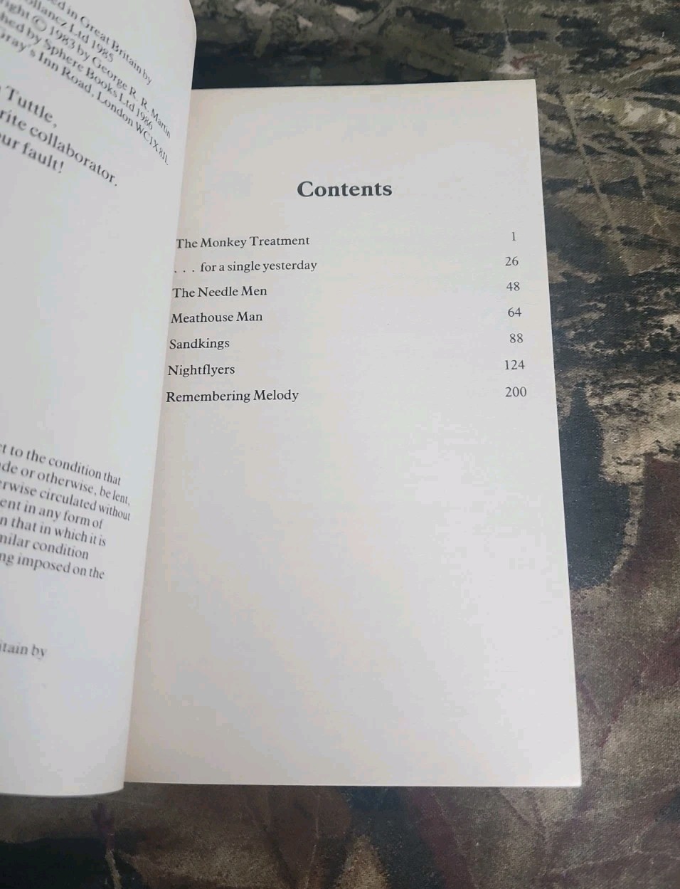 VTG 1983 SONGS THE DEAD MEN SING GEORGE R.R. MARTIN SPHERE PAPERBACK BOOK GOT
