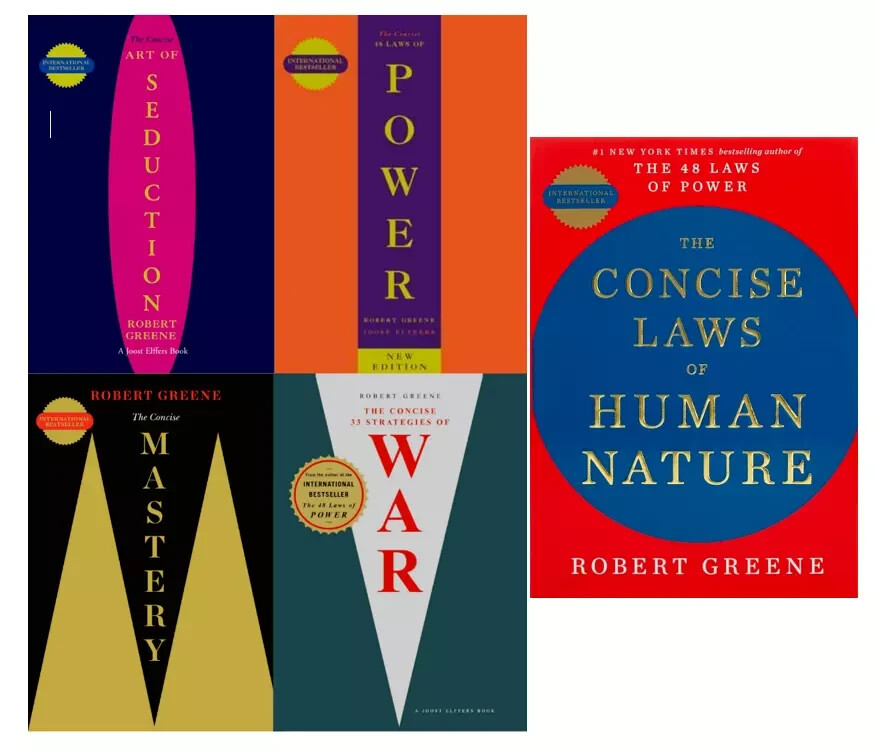 Robert Greene Collection 5 Books Set – [CONCISE] Seduction, Power……📝