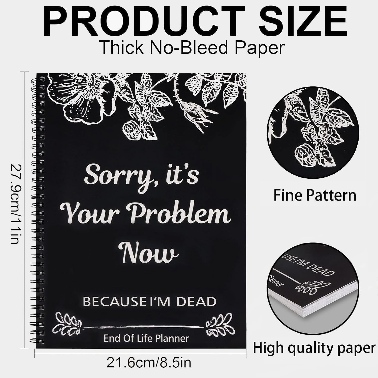 Sorry it’s Your Problem Now Because I’m Dead: Funny End of life planner