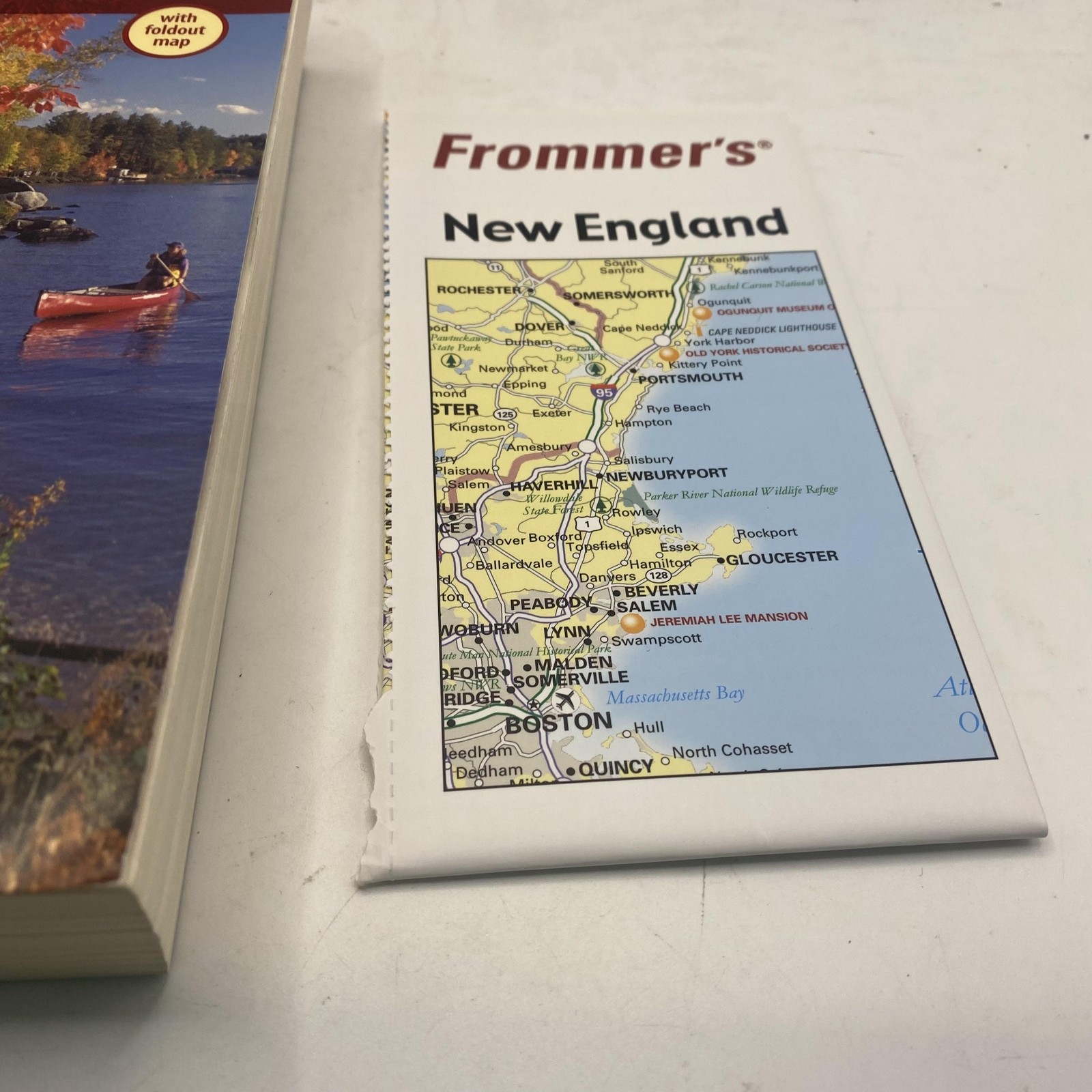 Frommer’s New England 2006 Paul Karr Maroon PB Travel Guide Map USA Illustrated