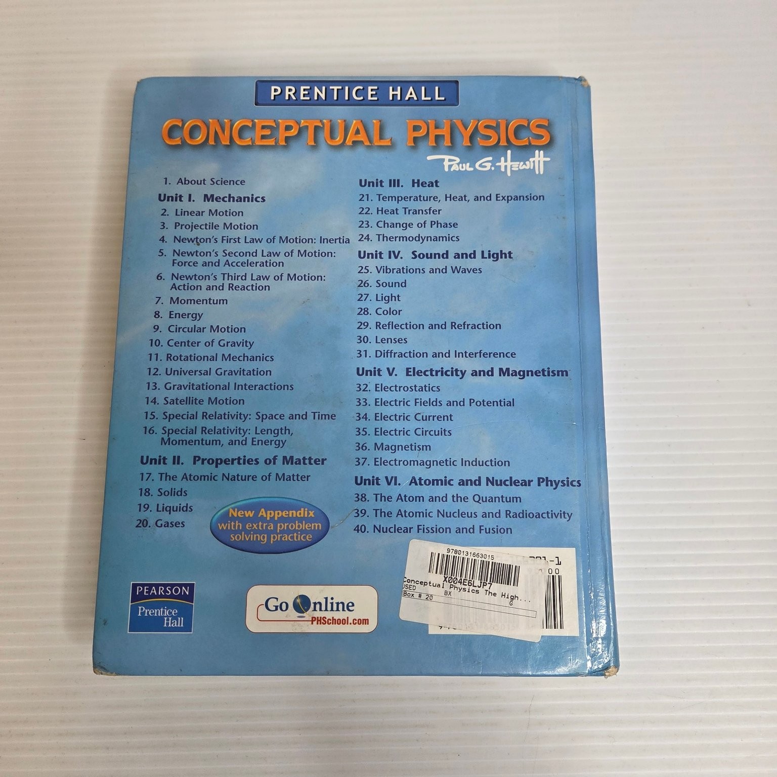 Conceptual Physics Paul G. Hewitt 2006 High School Textbook Prentice Hall