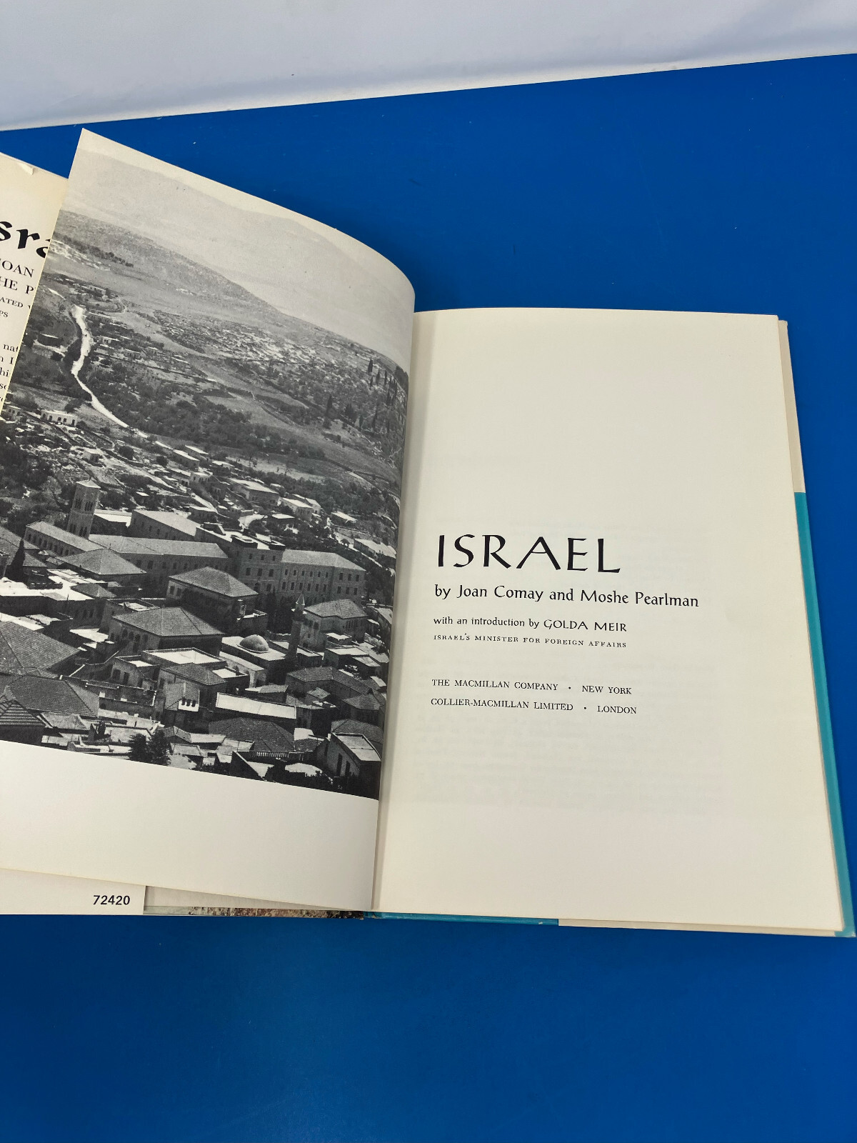 Israel Book Lot of 7 Chaim Herzog Golda Meir Amos Oz Kibbutz Makom *GIFT*