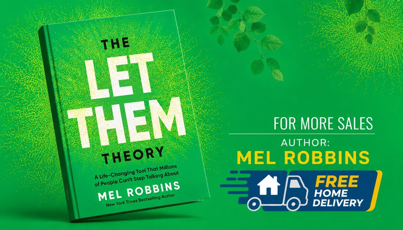 The Let Them Theory by Mel Robbins Paperback Self Help Book