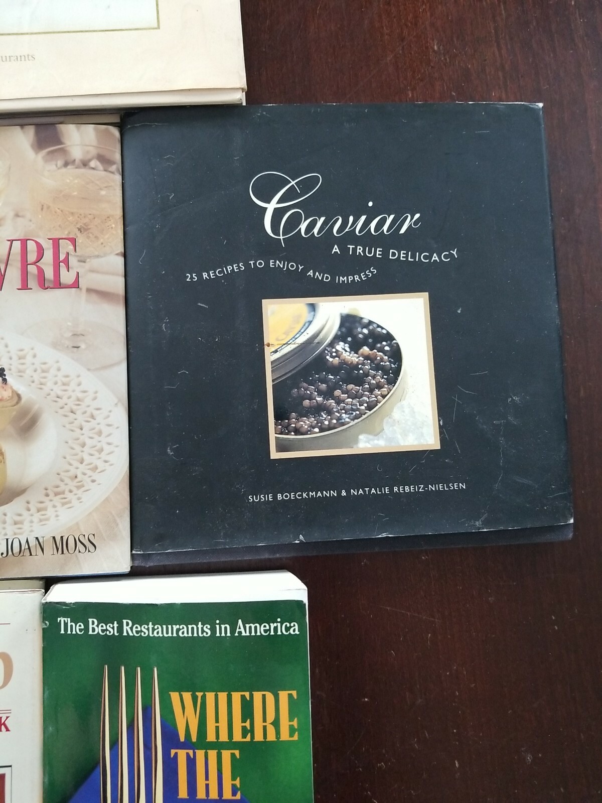Vintage Lot of 6 Cookbooks and Restaurant Guide. Caviar, Jockey Club, Bagels
