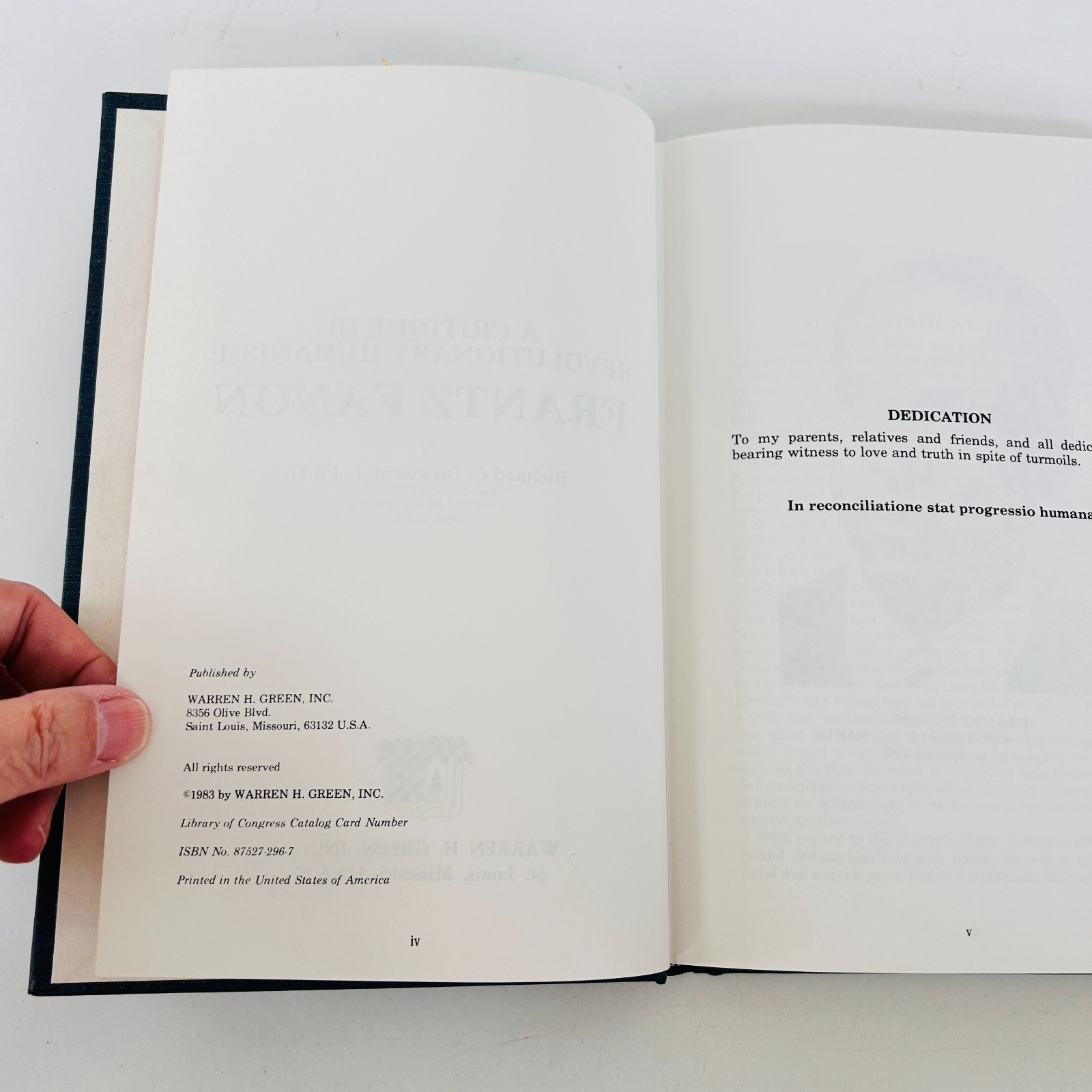 A Critique of Revolutionary Humanism Frantz Fanon by Richard Onwuanibe 1983