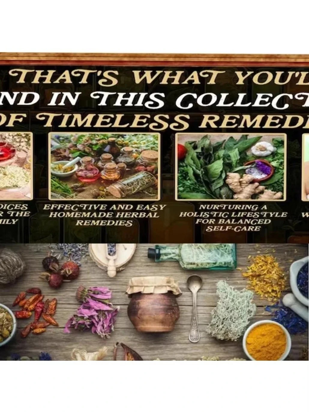 1000+ Forgotten Apothecary Recipes Remedies Book Natural and Herbal Welness