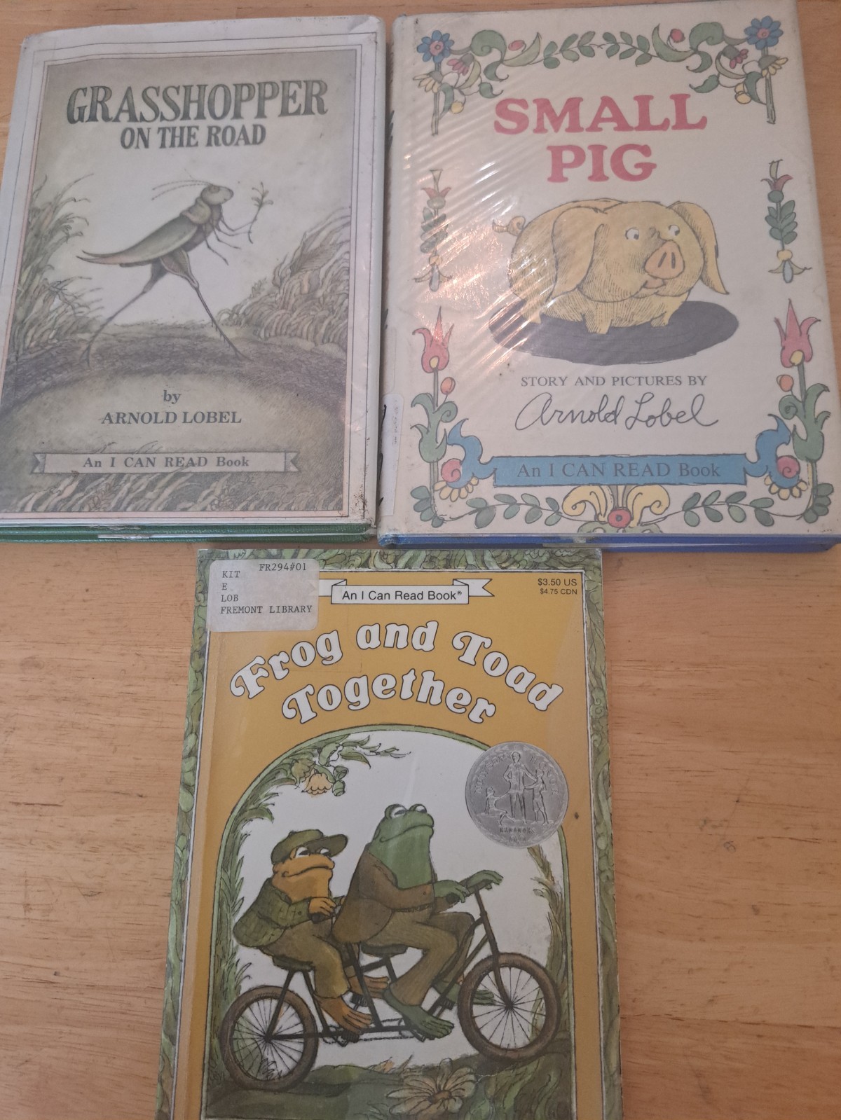Vintage 1st edition Lot 3 Arnold Lobel books Frog & toad Little Pig I Can Read