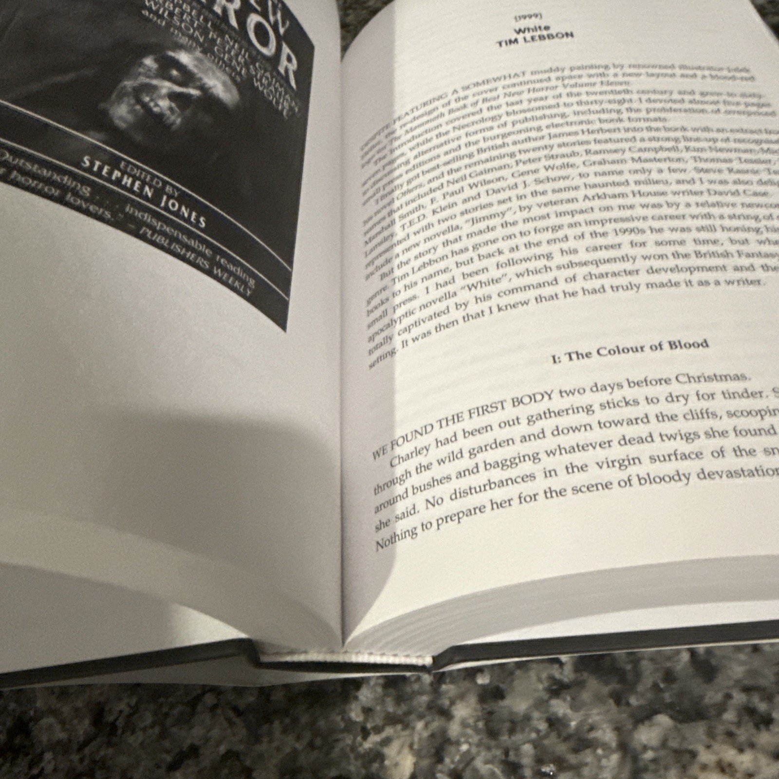 The Very Best of Best New Horror – Jones – Signed Limited 261/300 Earthling HCDJ