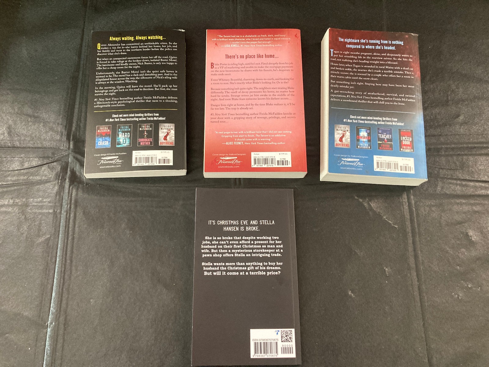 Lot of 4 Freida McFadden Paperback – Crash/Tenant/Do Not Disturb/Gift