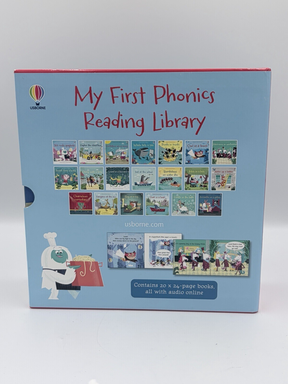Usborne My First Phonics Reading Library Box Set Illustrated Books Ages 4-8