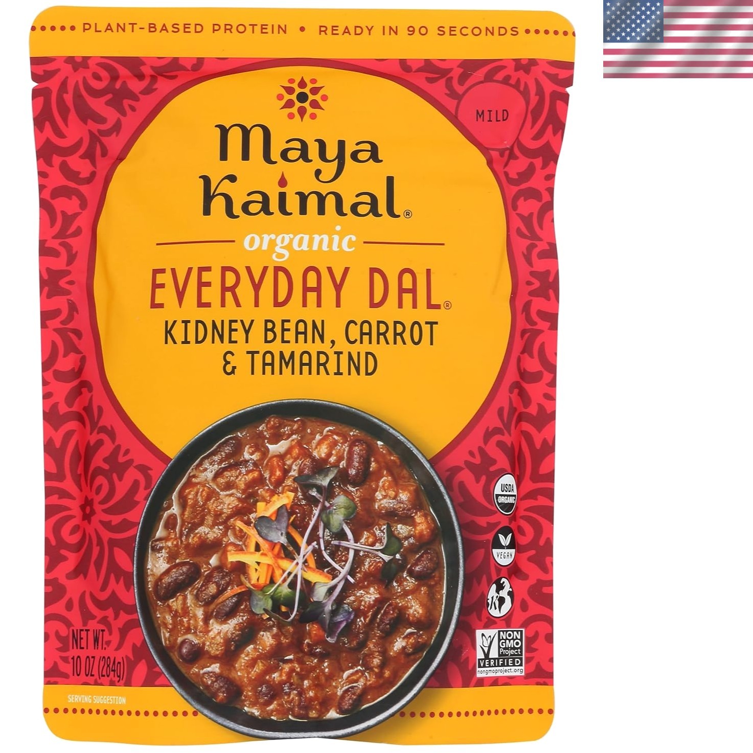 Maya Kaimal 10 oz Everyday Dal – Authentic Indian Flavor, Ready-to-Eat Meal