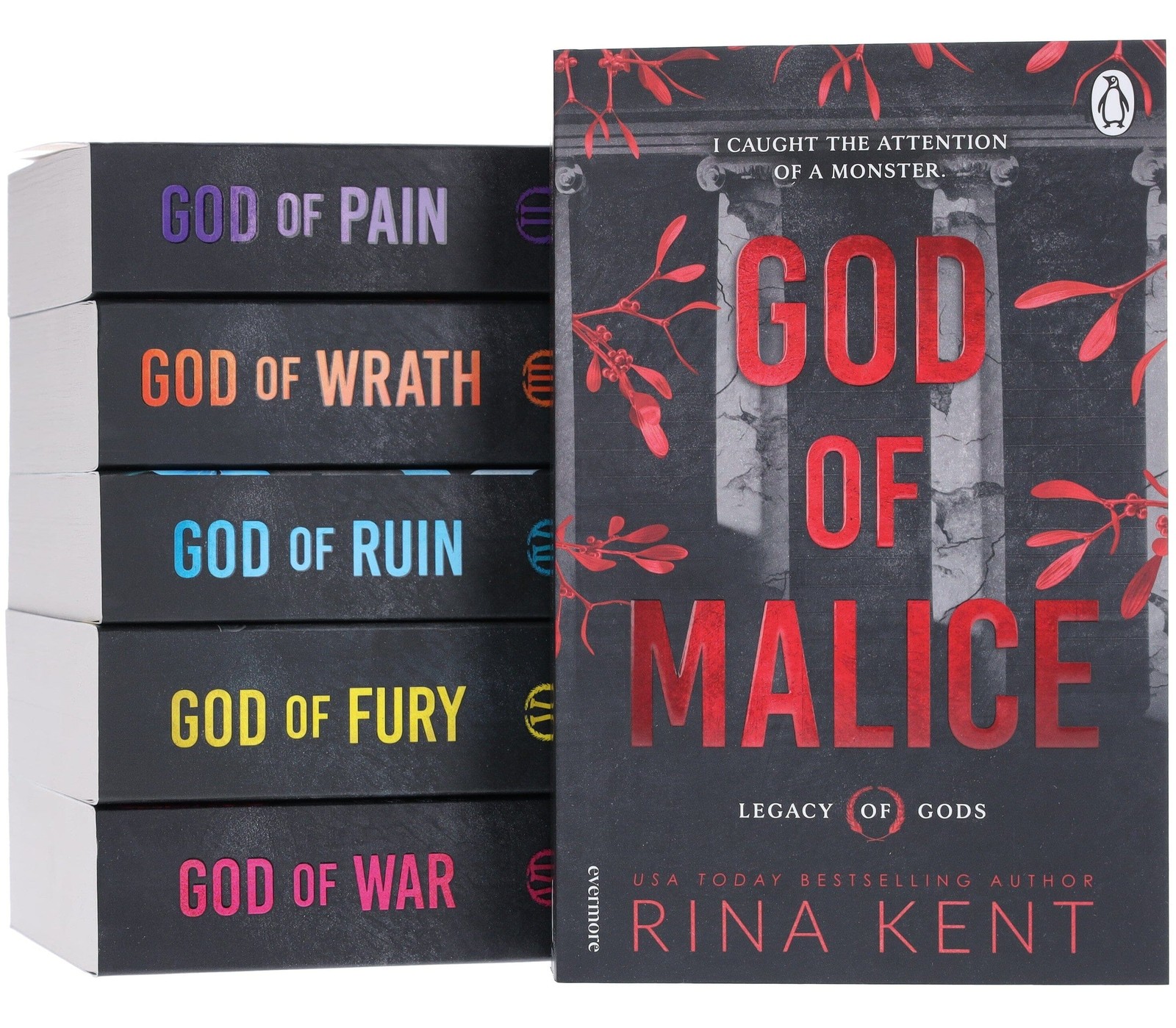 Legacy of Gods Series Dark Romance by Rina Kent: Complete 6 Books Set – PB