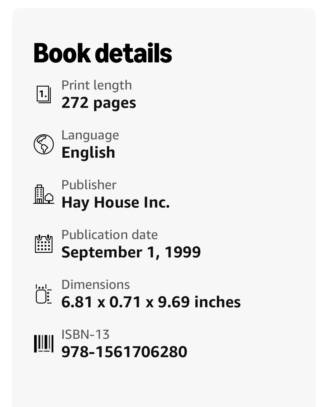 Hay House You Can Heal Your Life Gift Edition Louise Hay TPB 1999 272p