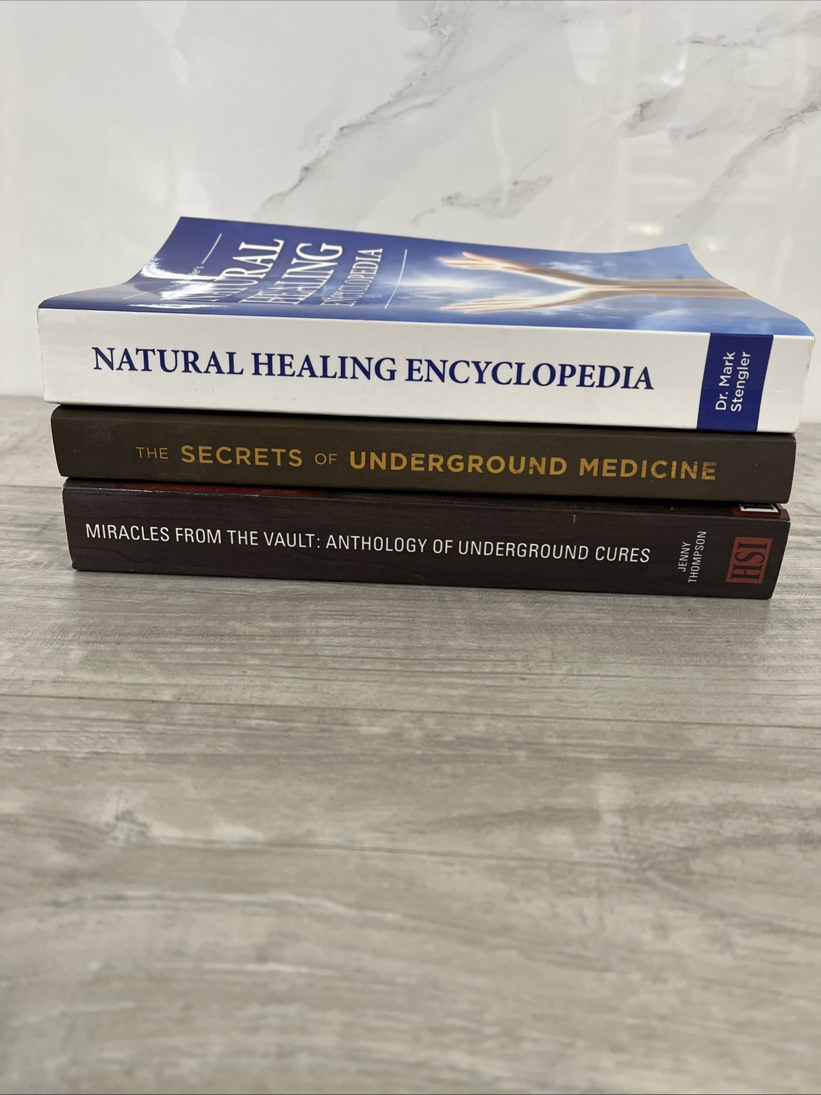 Lot Of 3 Natural Healing Books, Miracles From The Vault, Underground Medicine