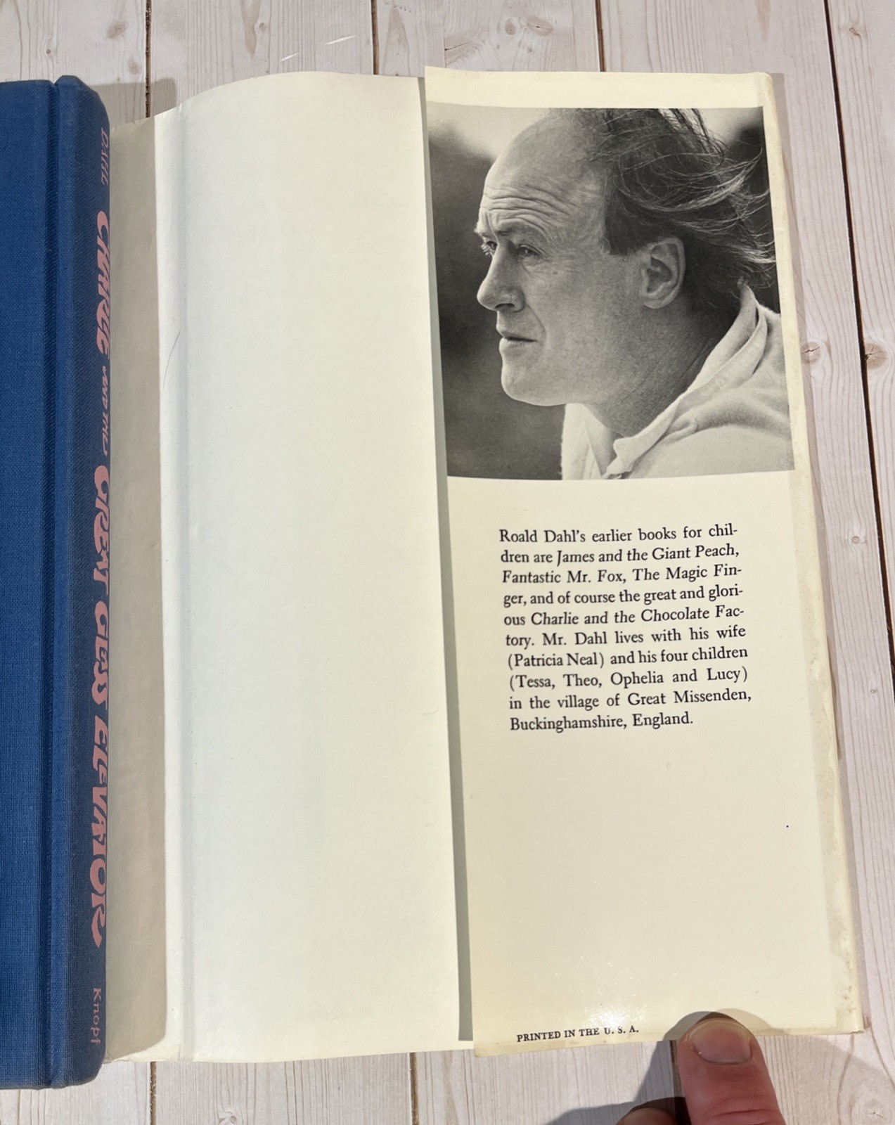 Charlie And The Great Glass Elevator By Roald Dahl – 1972 HCDJ Fifth Printing