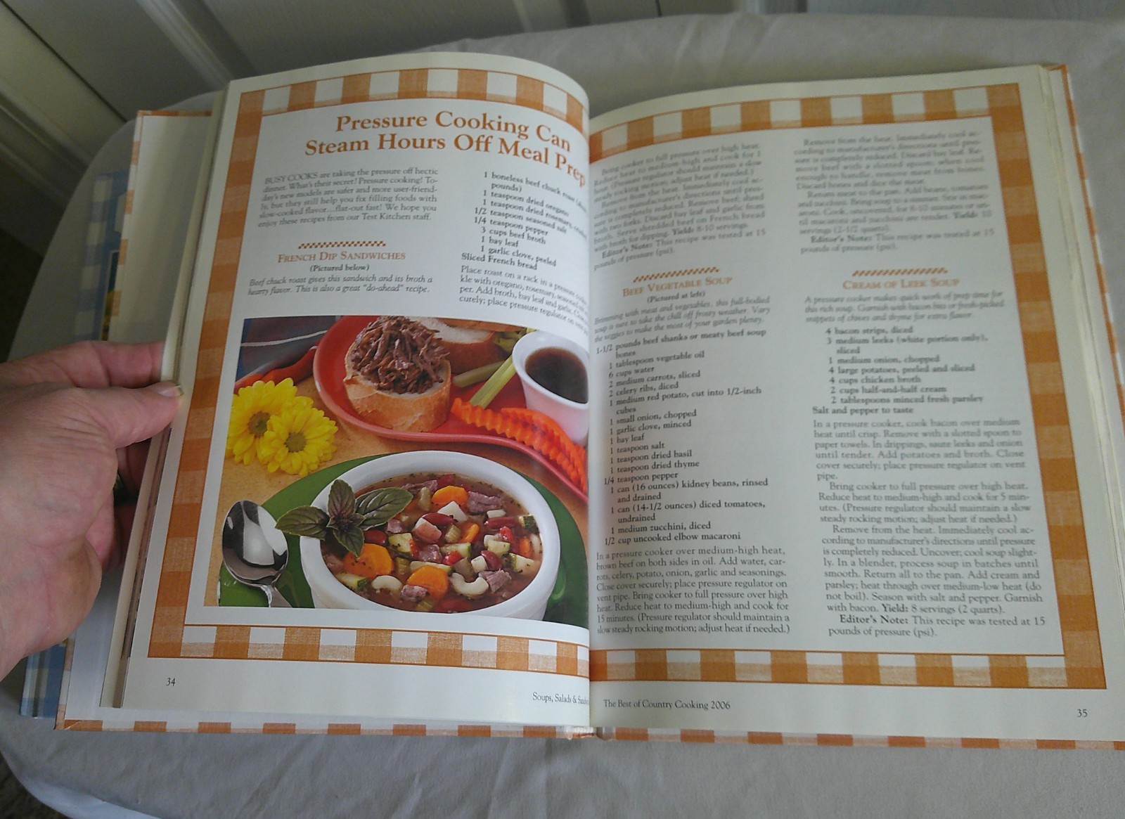 Best of Country Cooking, Cook Book’s 2005 and 2006, 184 pages each