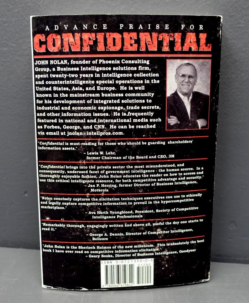 John Nolan CONFIDENTIAL First Ed Business Secrets Getting Theirs- Keeping Yours