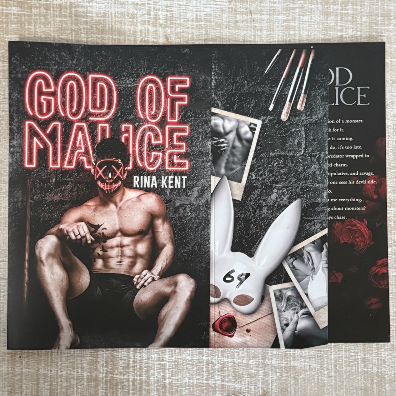 God of Malice by Rina Kent Alternative Dust Jacket Legacy of Gods