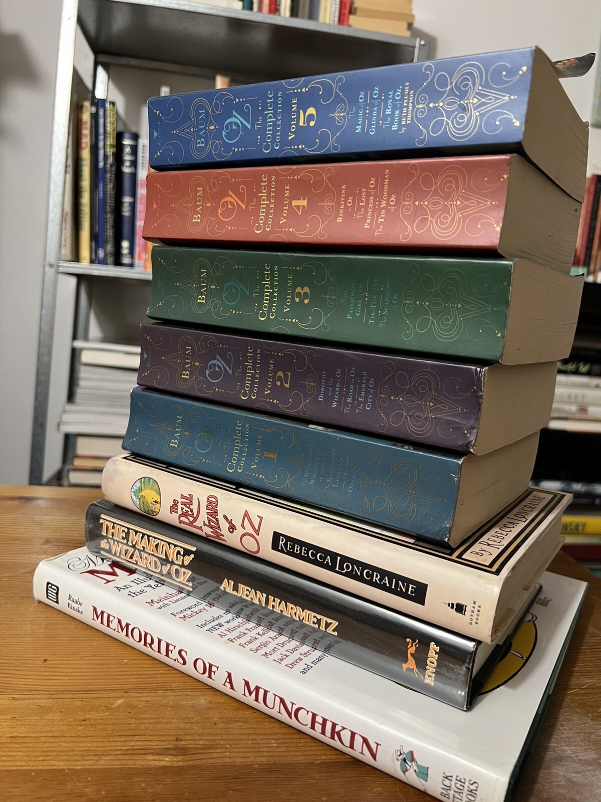 ULTIMATE WIZARD OF OZ Lot! — 8 Books by & about L. Frank BAUM + SIGNED Munchkin!
