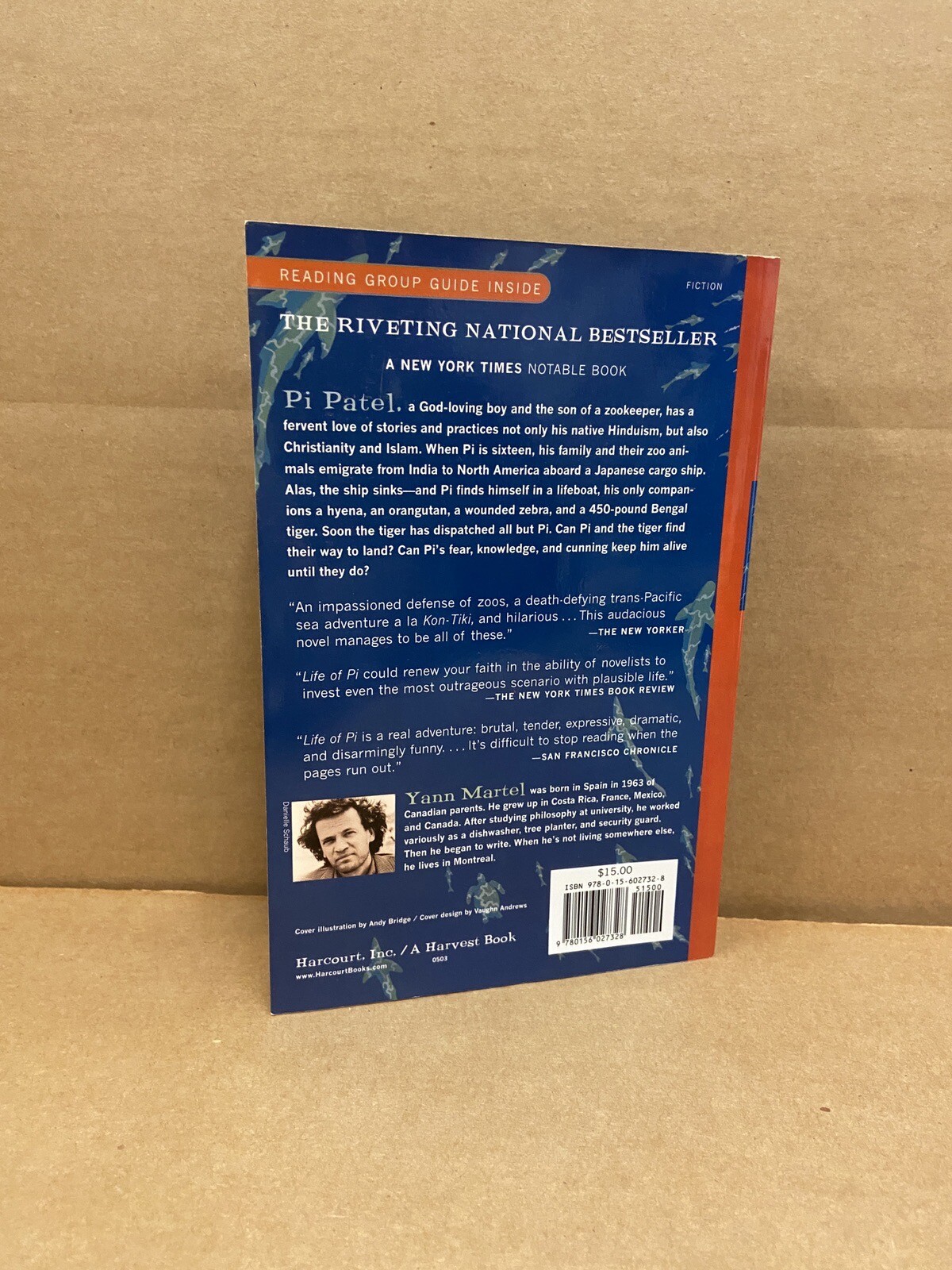 Life of Pi A Novel Yann Martel First U.S. Edition Winner of the Man Booker Prize