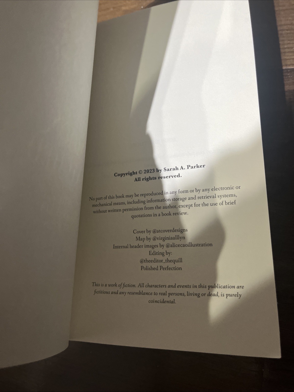 When the Moon Hatched, Parker, Sarah A. Self Published Version