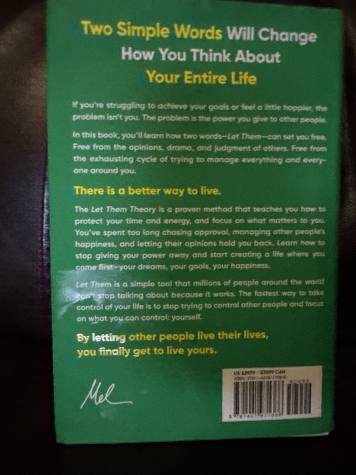 Let Them Theory. Mel Robbins. Hardcover.