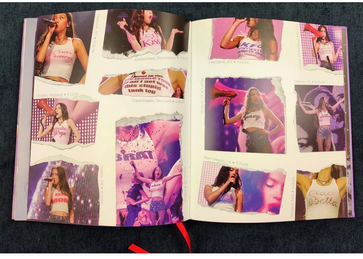 SEALED Official Olivia Rodrigo Guts World Tour Book with poster, stickers, card