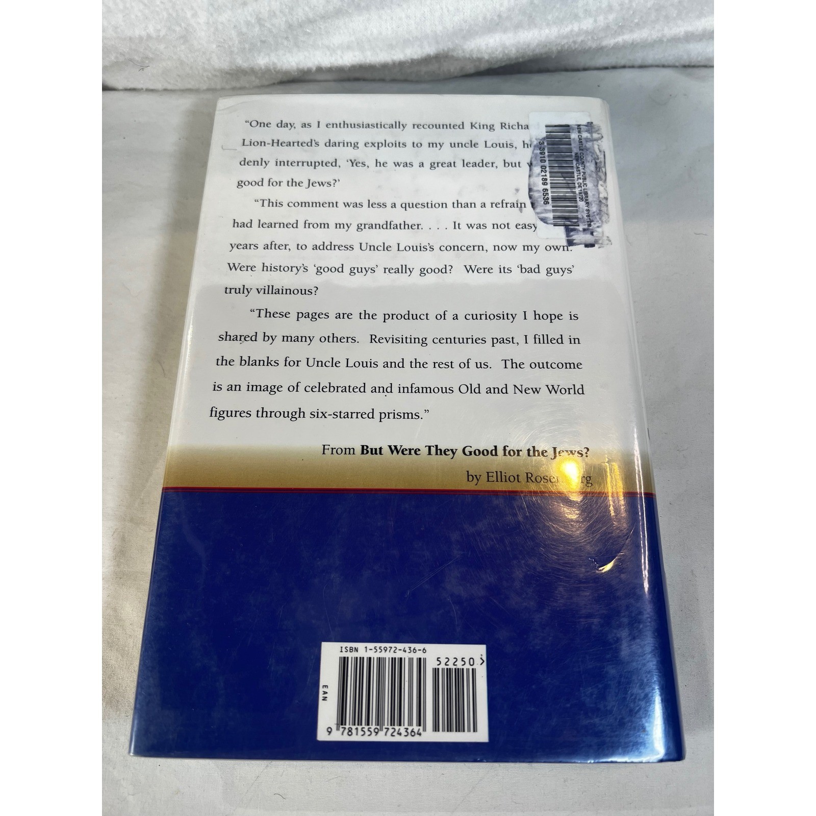 But Were They Good for the Jews? Elliot Rosenberg Hardcover History Book 1997