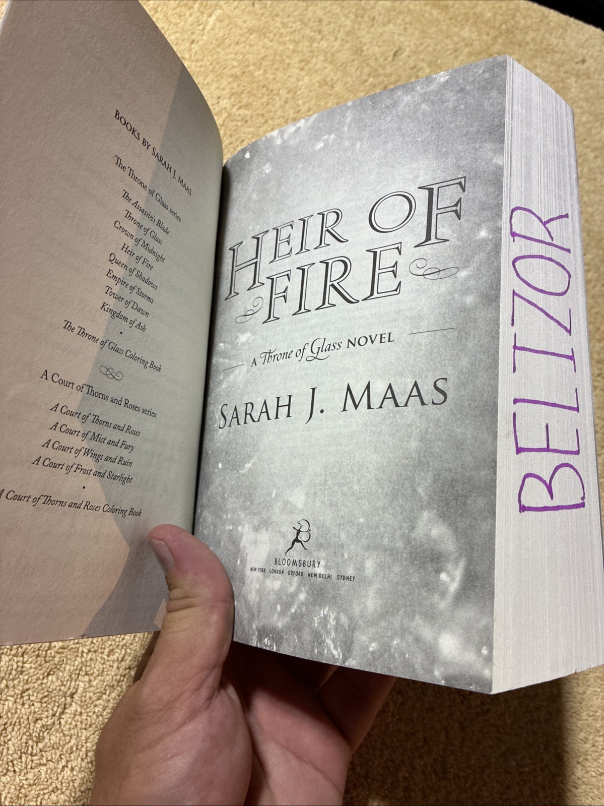 Heir of Fire by Sarah J Maas OOP Cover TPB – Throne of Glass (2015 / 11th Print)
