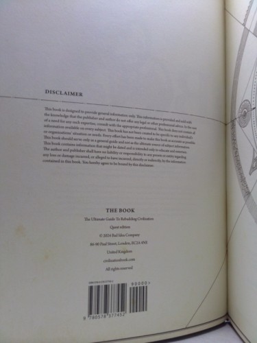 The Book. The Ultimate Guide to Rebuilding a Civilization – Inspirational…