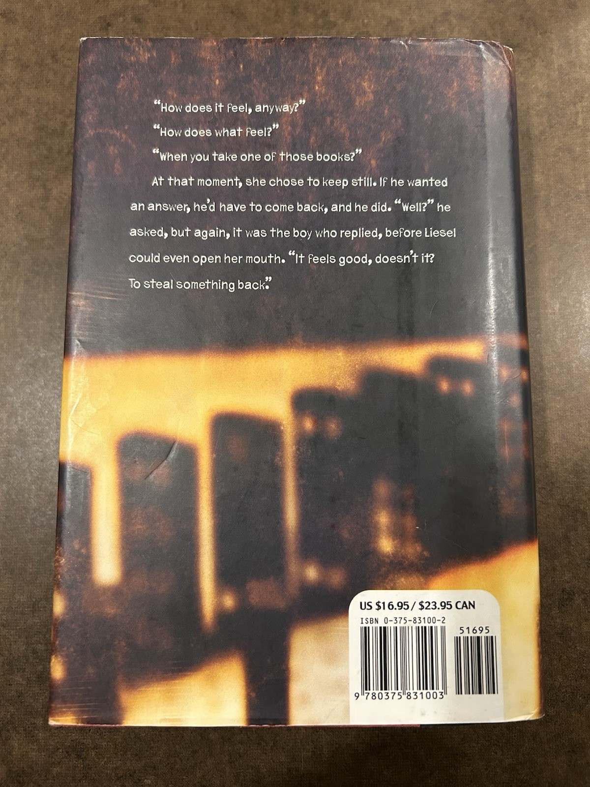 The Book Thief by Markus Zusak First American Edition, 2nd Print Hardcover 2006