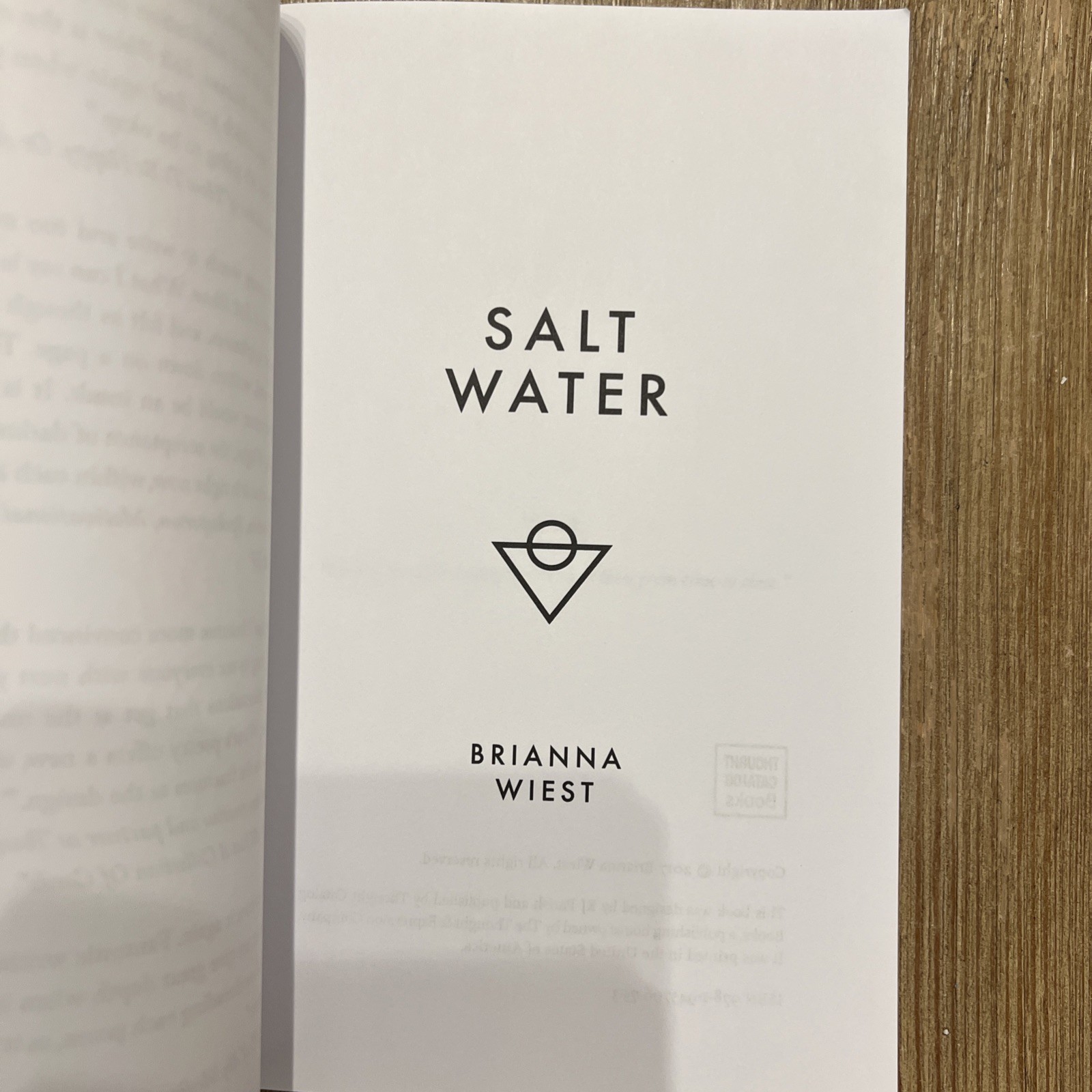 Salt Water by Brianna Wiest