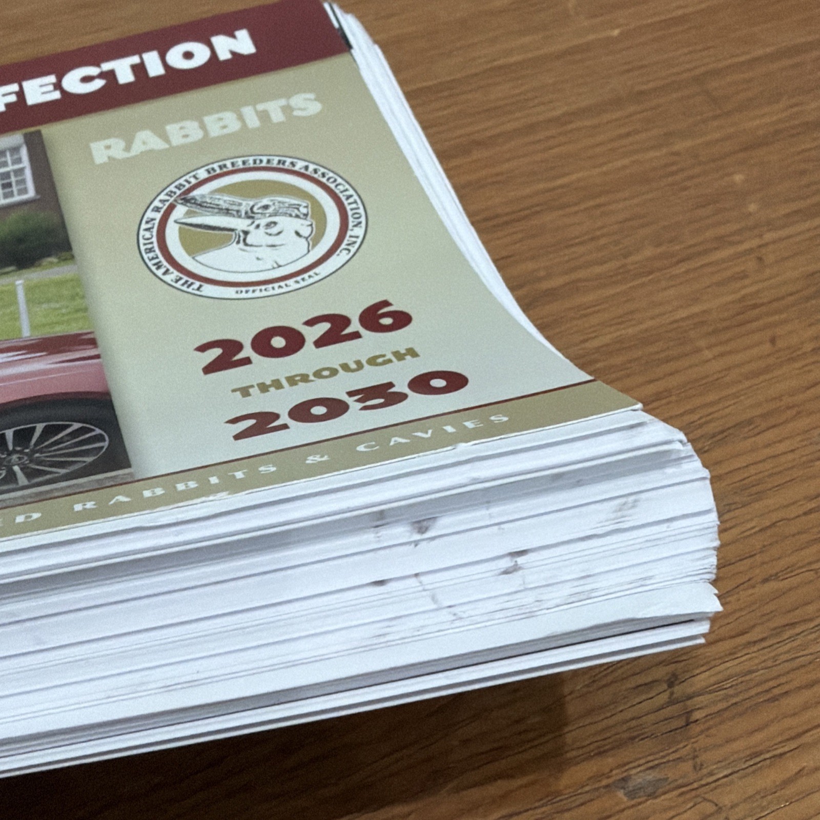 ARBA STANDARD OF PERFECTION 2026-2030 BY American Rabbit Breeders Association
