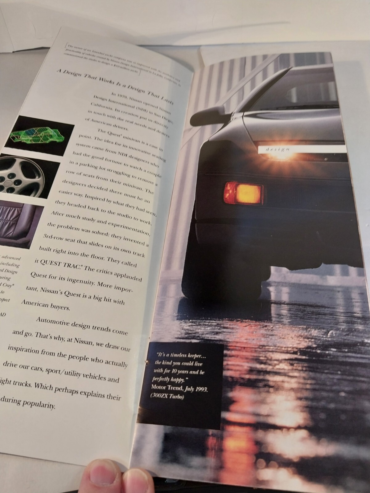 Nissan 1995 Pre-Owned Vehicle Program brochure. 12.25″ x 4.75″. 20 pp. Nice.