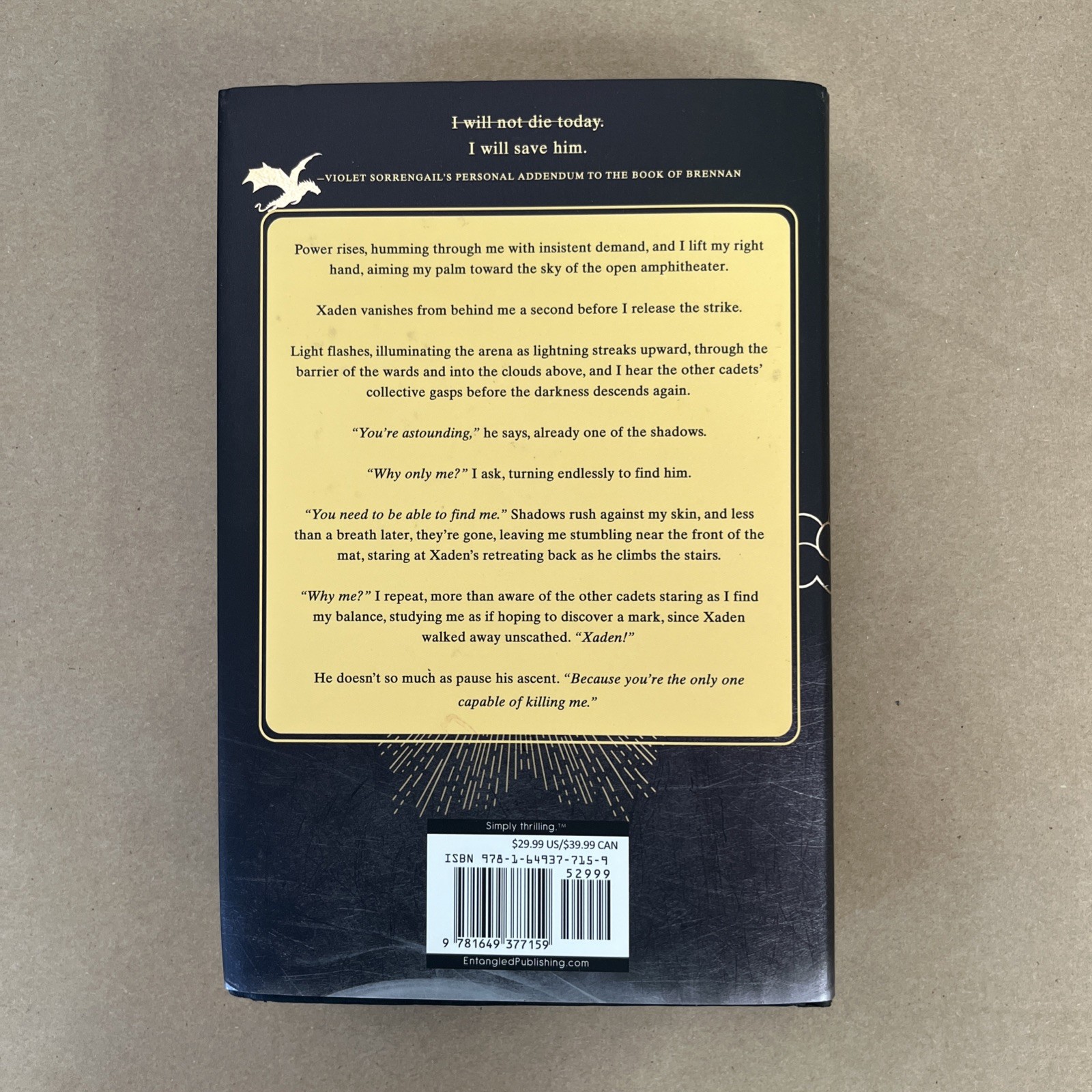 Rebecca Yarros – Onyx Storm Hardcover SEE DESCRIPTION