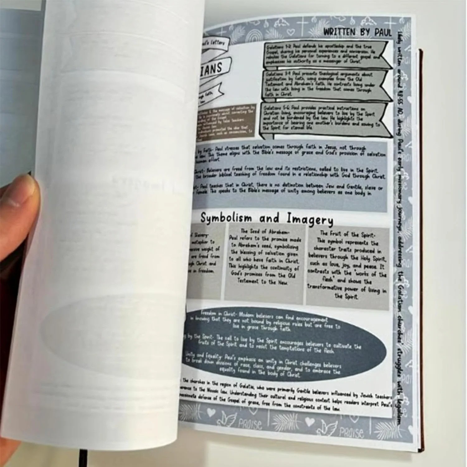 66-Page Bible Study Guide, Daily Devotional Journal,Study Notebook Based Planner