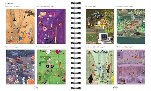 Visual Scavenger Hunt Book 70 Puzzles 160 Pages Spiral Bound Fun Challenges