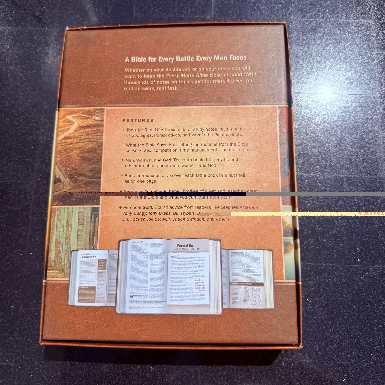Every Man’s Bible by Tyndale (2015, Imitation Leather)