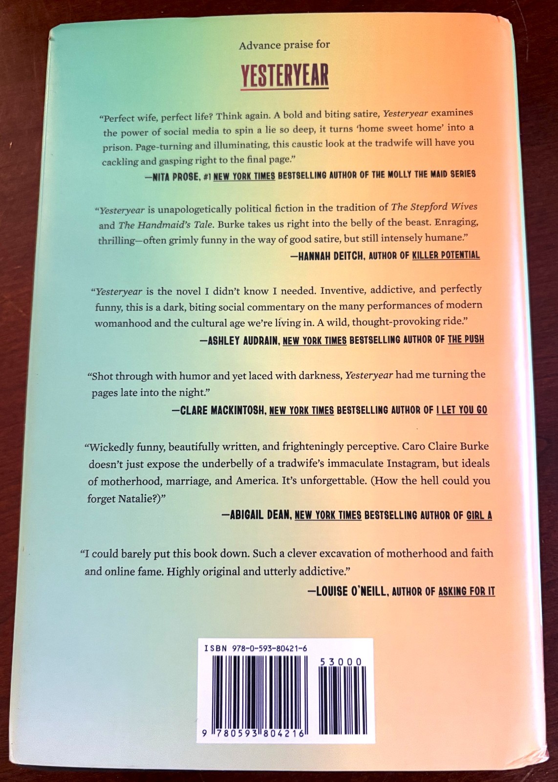 Yesteryear: A Novel, Burke, Caro Claire