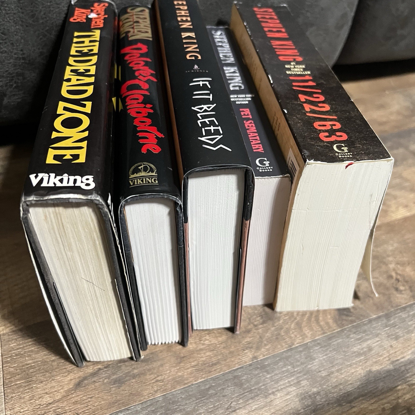 Lot of 5 Stephen King Horror Hardback Paperback Books Mix