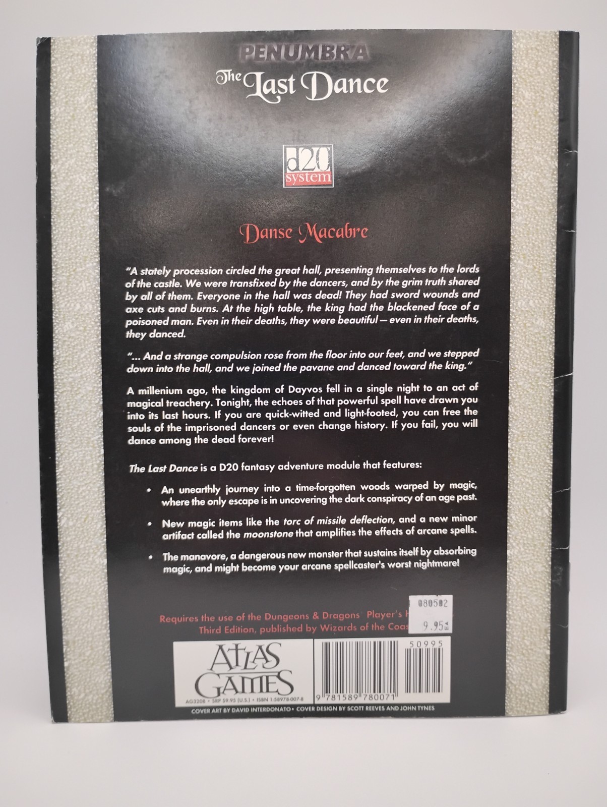 The Last Dance – Penumbra d20 3rd Edition Adventure – Atlas Games – 2001