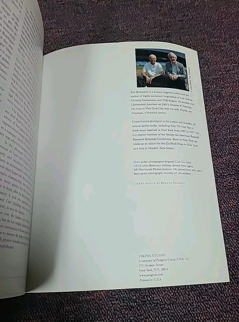 Yankee Stadium Drama, Glamor & Glory Ray Robinson 2004 Trade Paperback 184 Pages