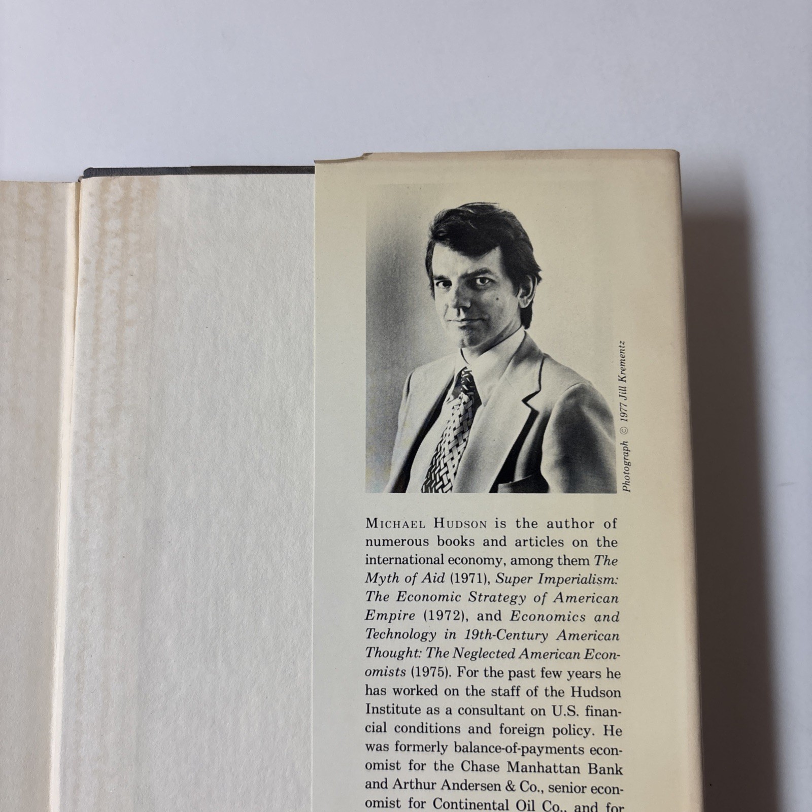 Global Fracture by Michael Hudson (First Edition, 1977)