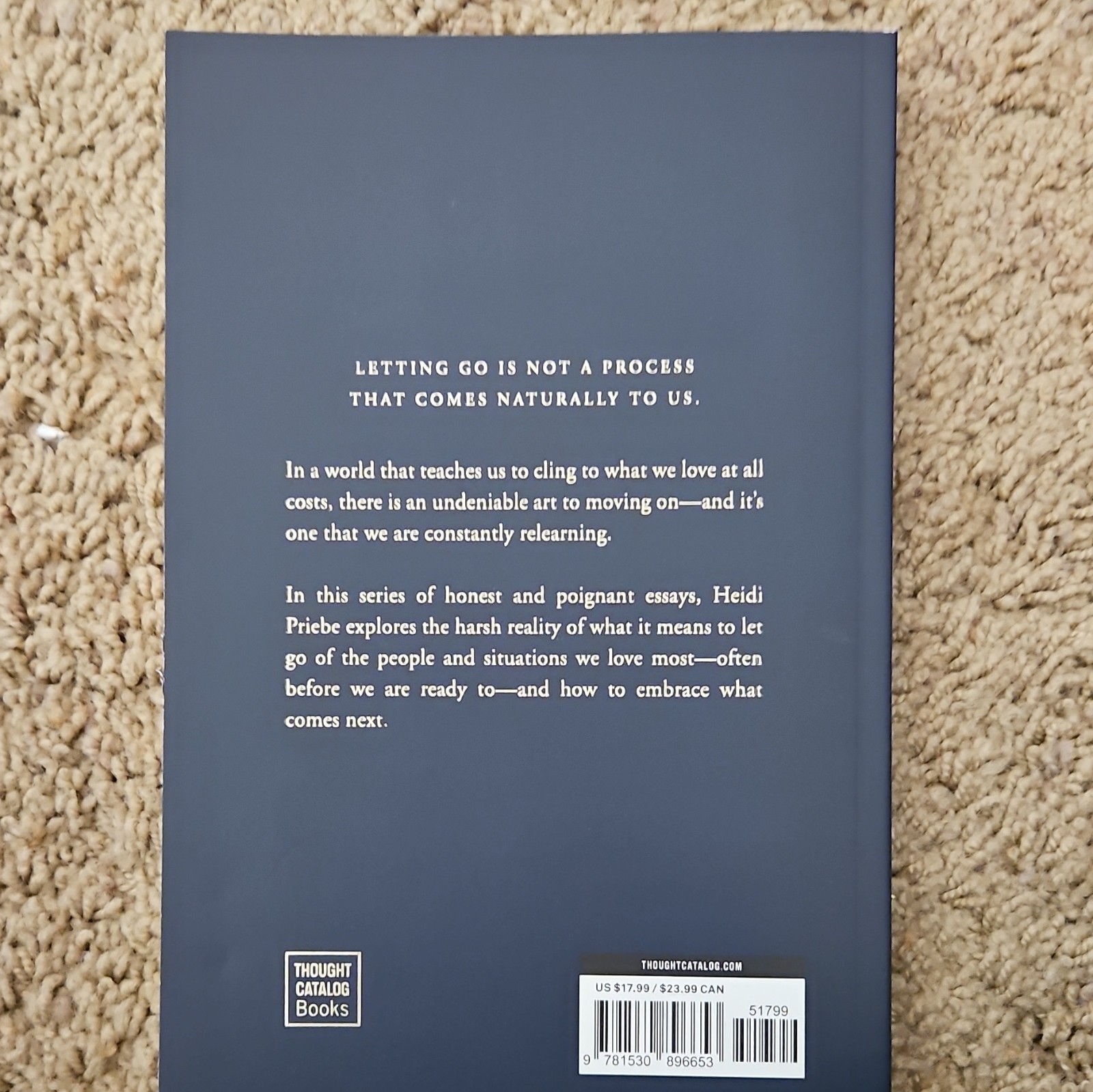 This Is Me Letting You Go by Heidi Priebe Trade Paperback Thought Catalog 2016
