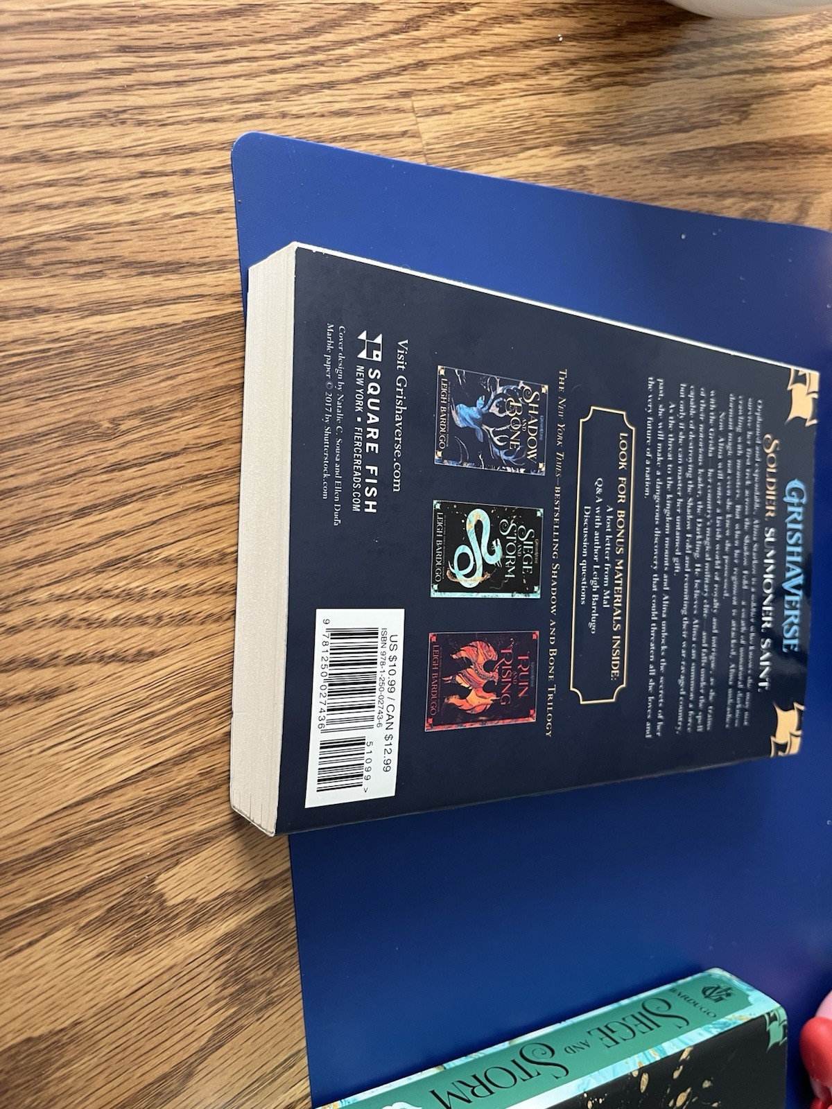 Square Fish Shadow and Bone Trilogy Leigh Bardugo Paperback Fantasy Netflix Tie…