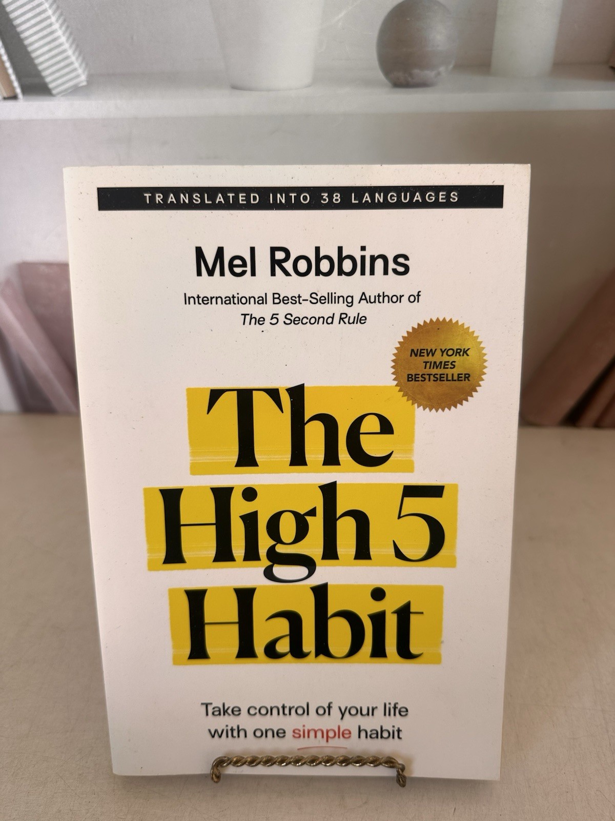 The High 5 Habit by Mel Robbins Motivational Self Help Book