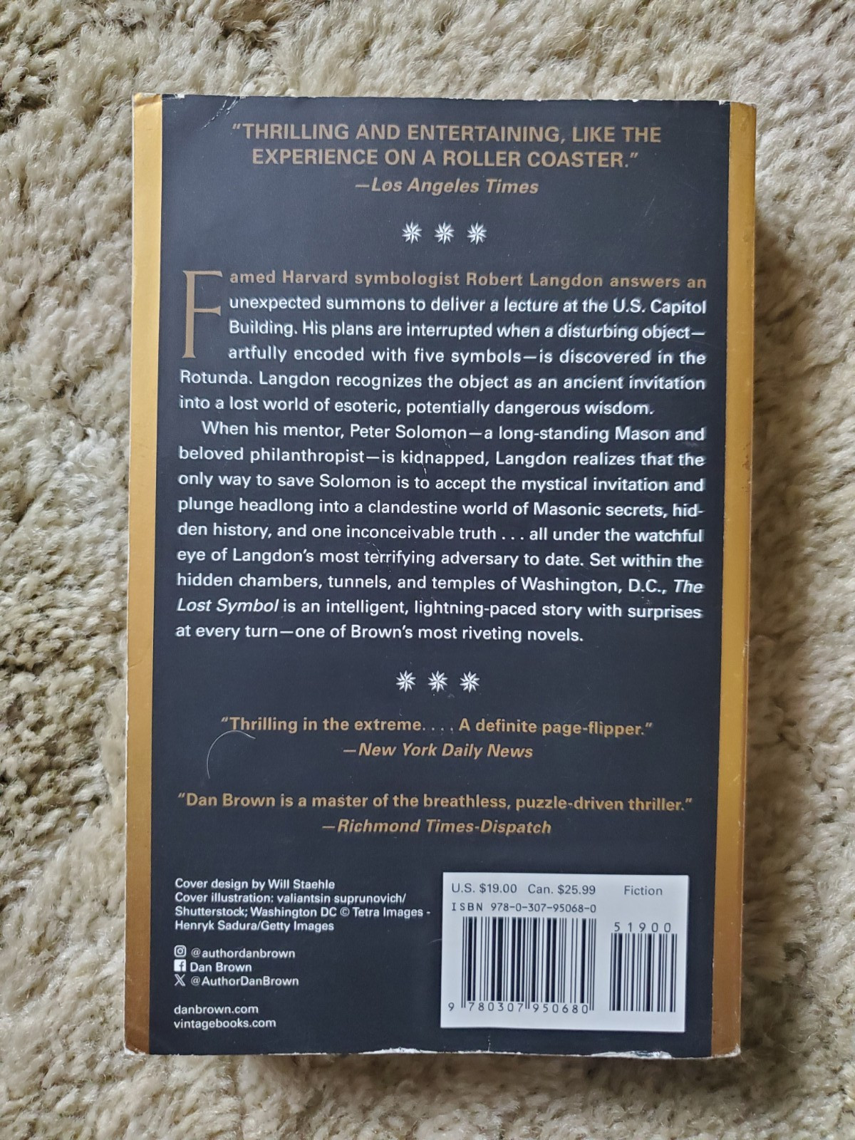 Dan Brown Robert Langdon Books – The Lost Symbol & The Secret of Secrets HC/PB